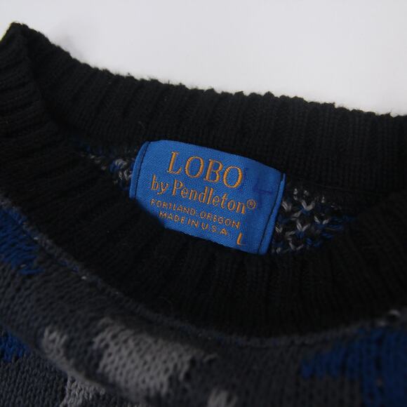 Vintage Lobo by Pendleton Allover Aztec Sweater - Picture 5 of 8